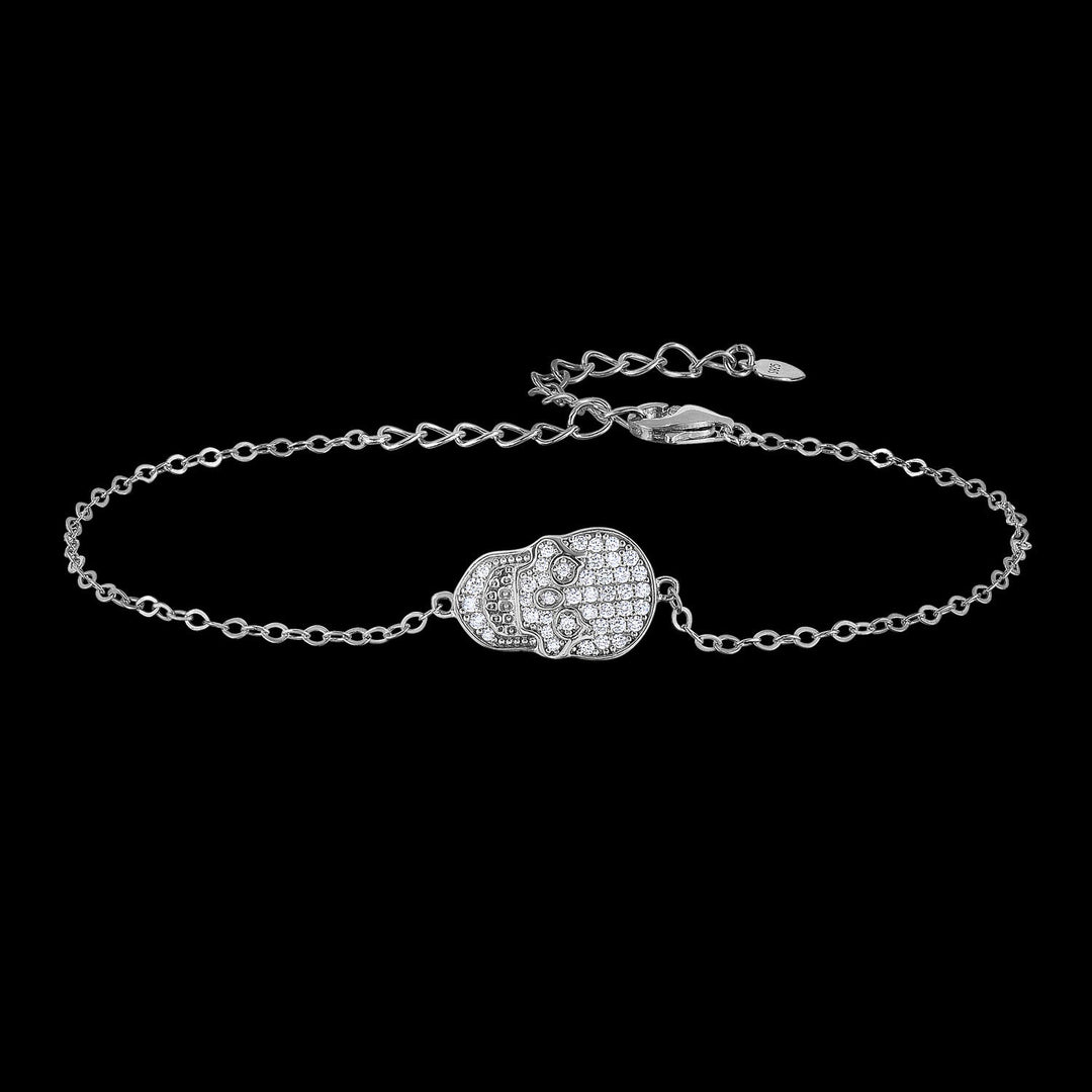 STERLING SILVER CUBIC ZIRCONIA ADJUSTABLE BRACELET
