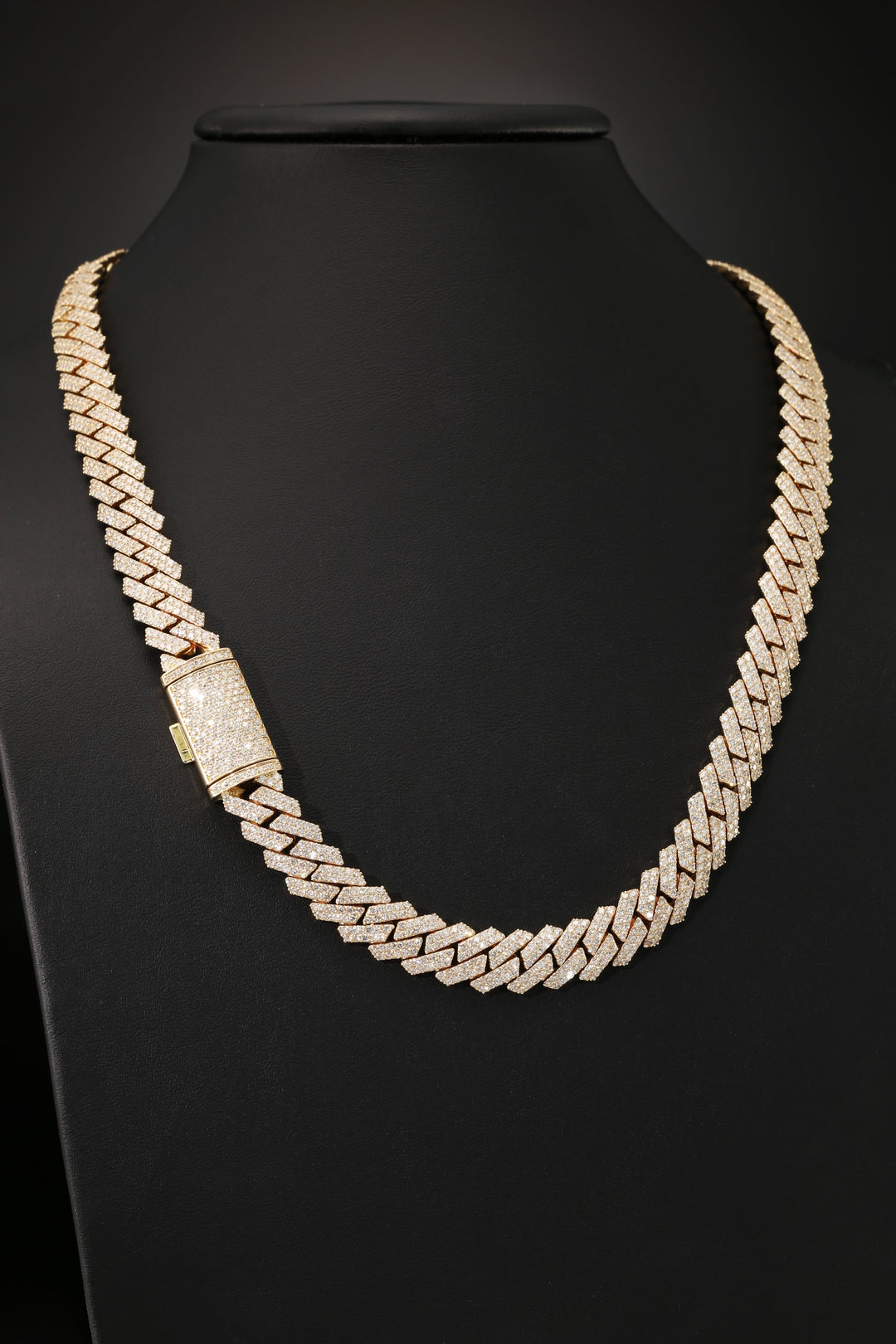 Solid Gold Full Diamond Cuban Link Chains