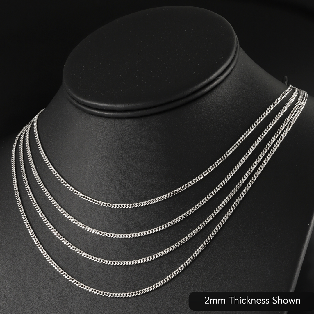925 Sterling Silver Cuban Chain & Bracelet
