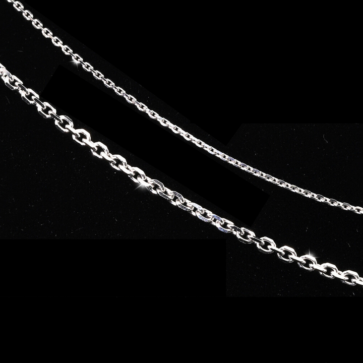 925 Sterling Silver Diamond-Cut Cable Chain - LIVE SILVER PRICE