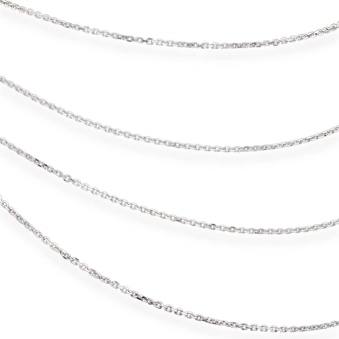 925 Sterling Silver Diamond-Cut Cable Chain