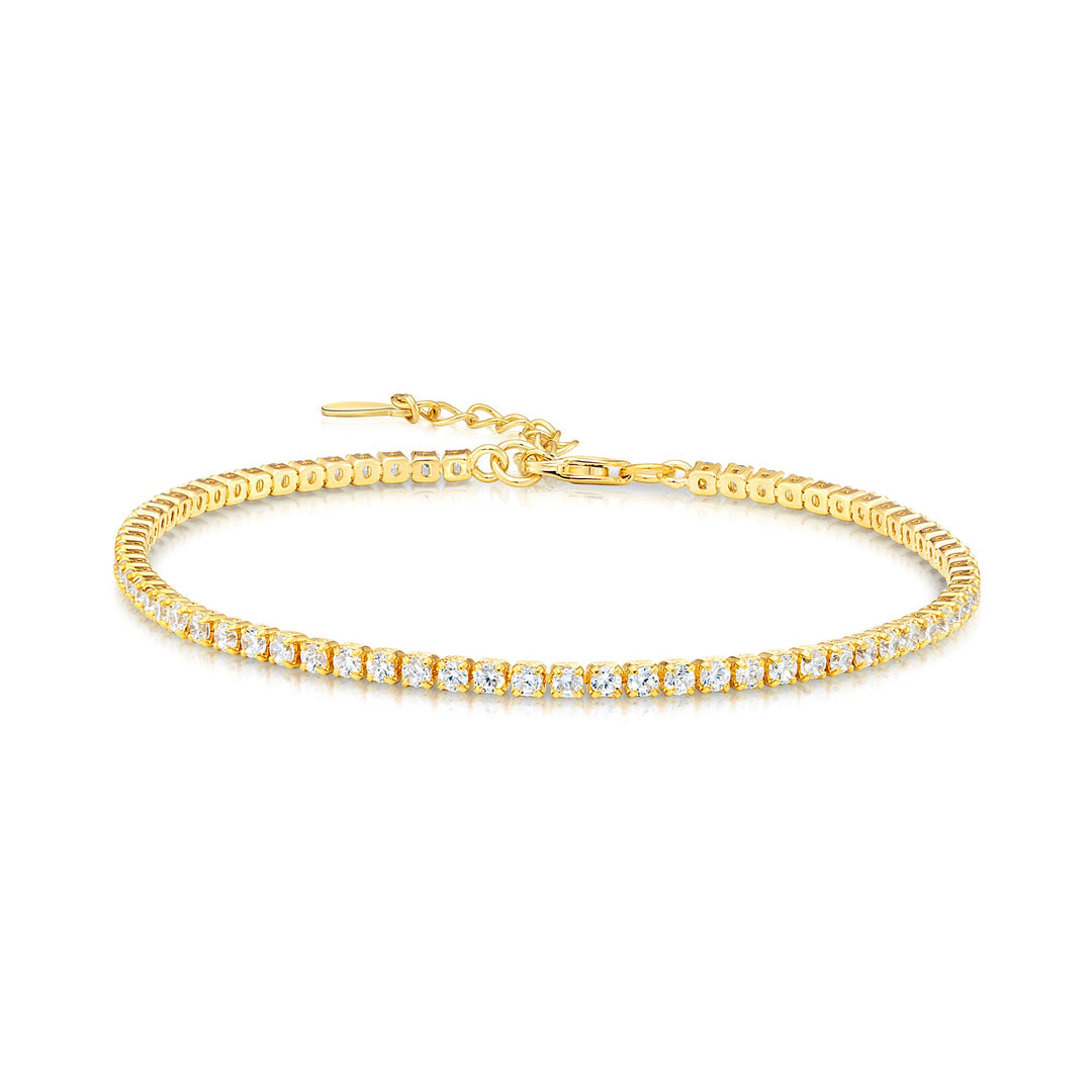 925 Sterling Silver Classic Cubic Zirconia Tennis Bracelet