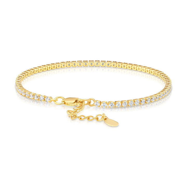 925 Sterling Silver Classic Cubic Zirconia Tennis Bracelet