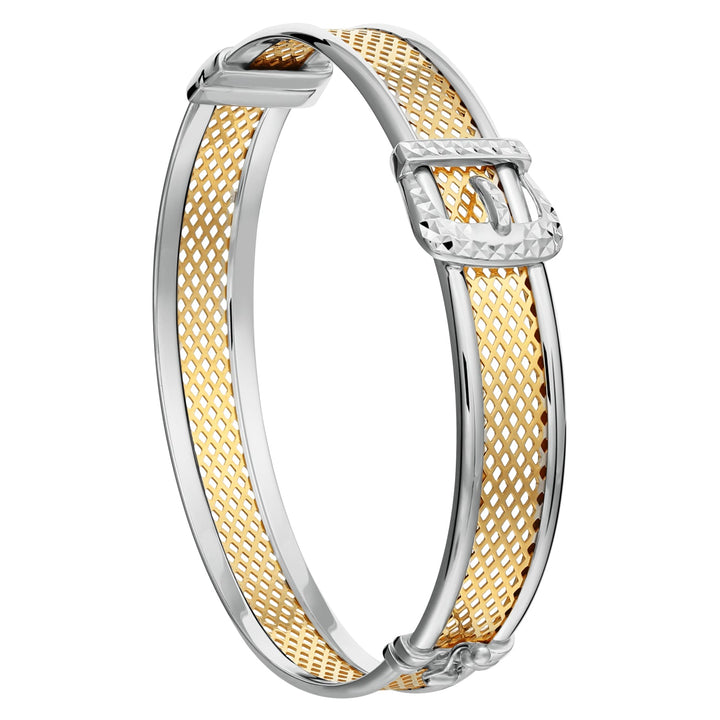 Sterling Silver Buckle Style Bracelet