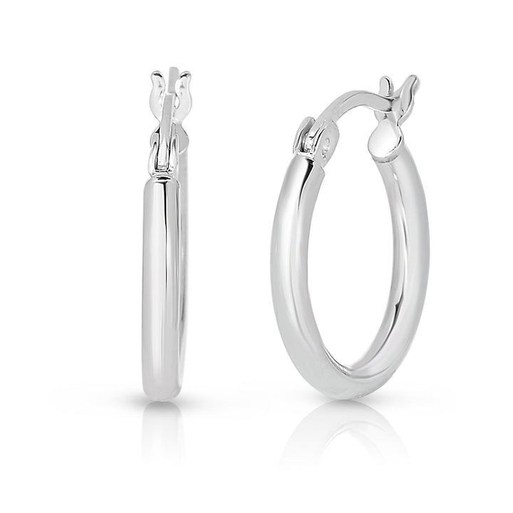 Sterling Silver Plain Hoops