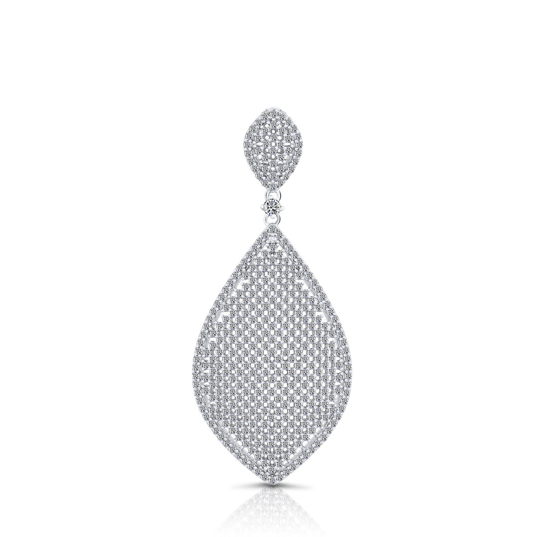 Sterling Silver Royal Fancy Cubic Zirconia Pendant