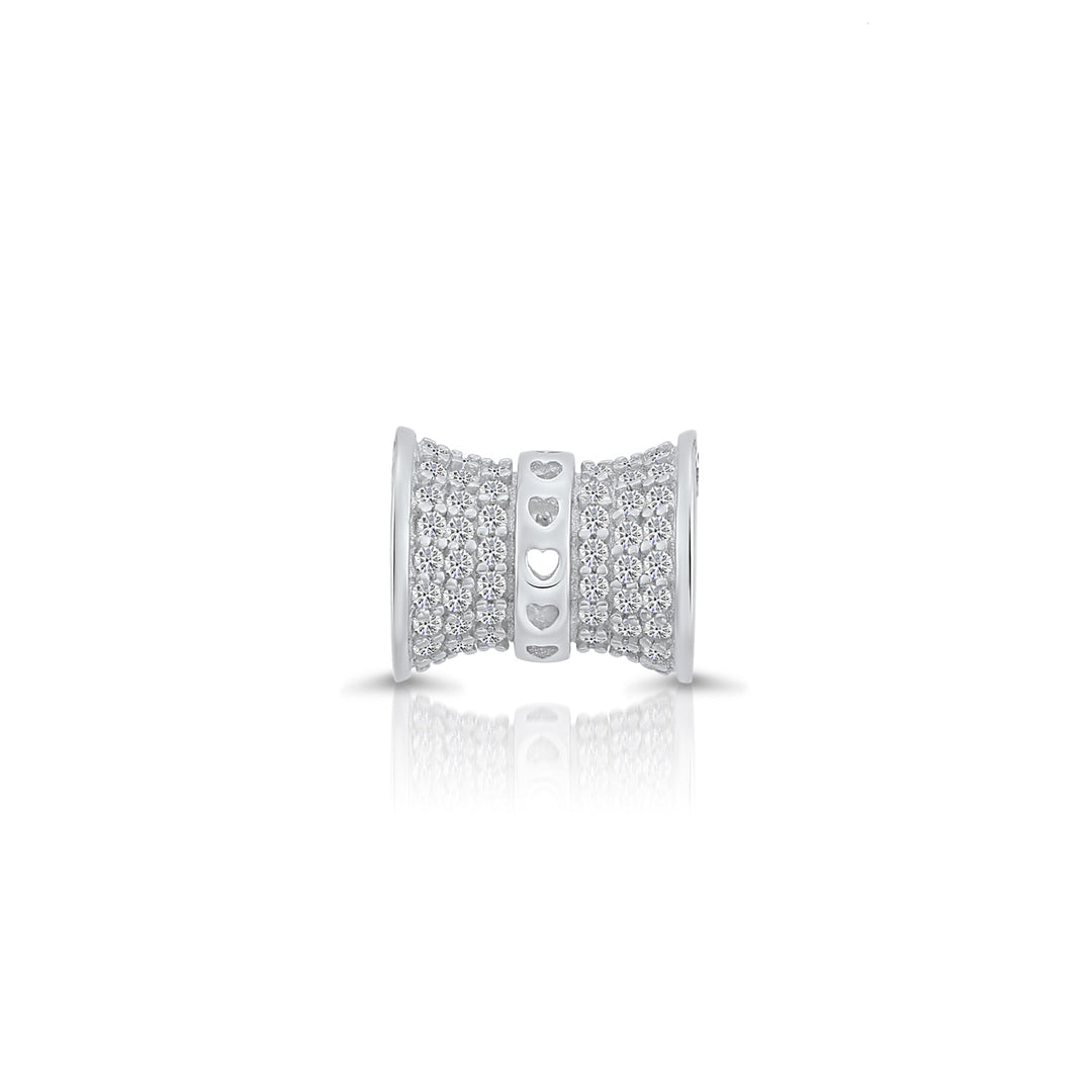 Sterling Silver Charm Cubic Zirconia Pendant