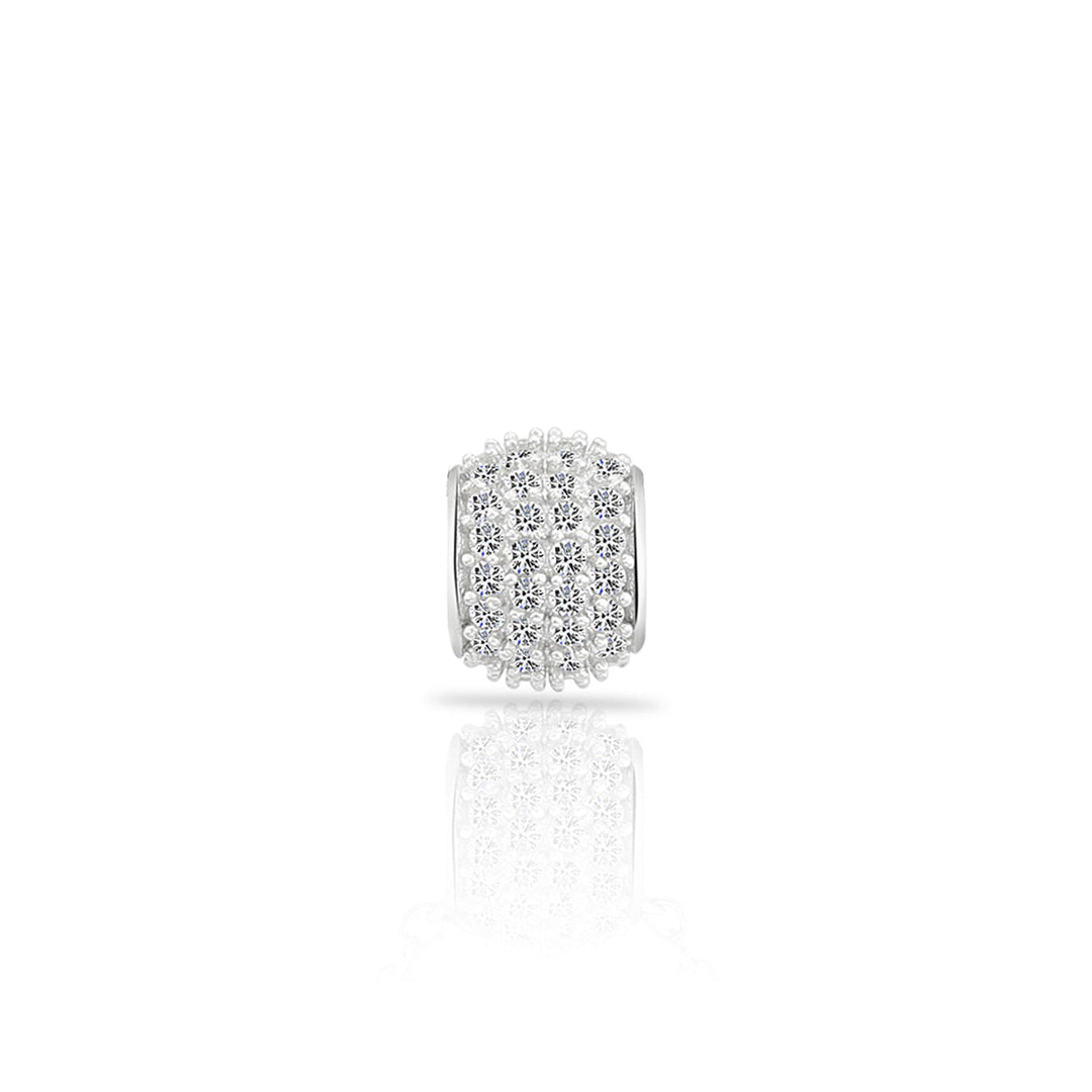 Sterling Silver Small Cubic Zirconia Charm Pendant