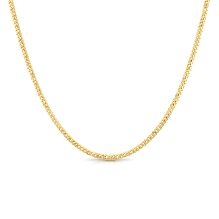 14K Yellow Gold Cuban Link Chain and Bracelet