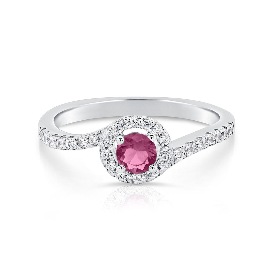 Sterling Silver Cubic Zirconia Birthstone Ring NYR14150