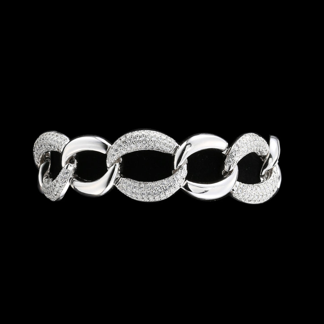 Sterling Silver and Cubic Zirconia Bracelet - OMIT - Duplicate