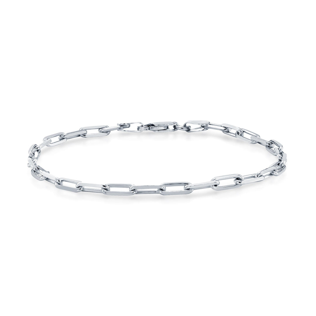 925 Sterling Silver Paperclip Chain & Bracelet
