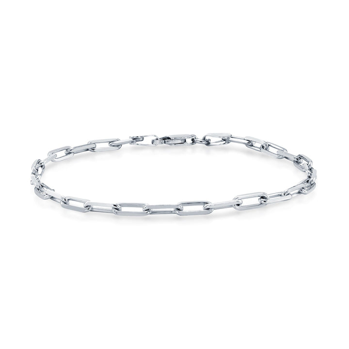 925 Sterling Silver Paperclip Chain & Bracelet