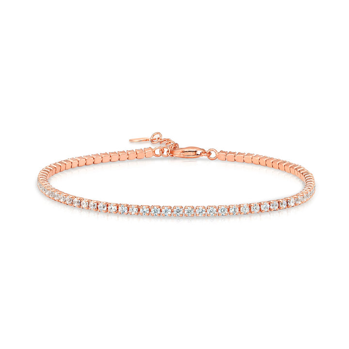 925 Sterling Silver Classic Cubic Zirconia Tennis Bracelet