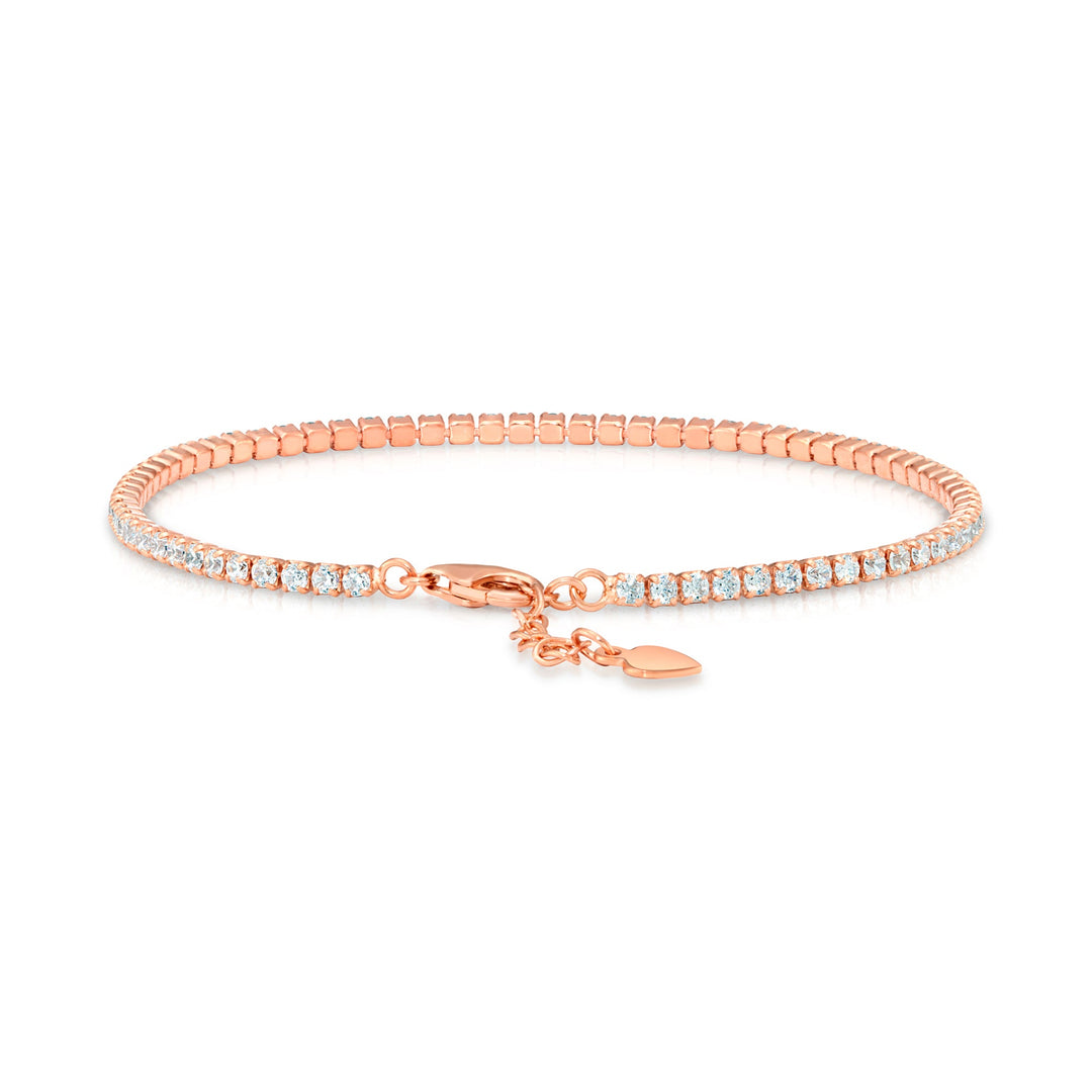 925 Sterling Silver Classic Cubic Zirconia Tennis Bracelet