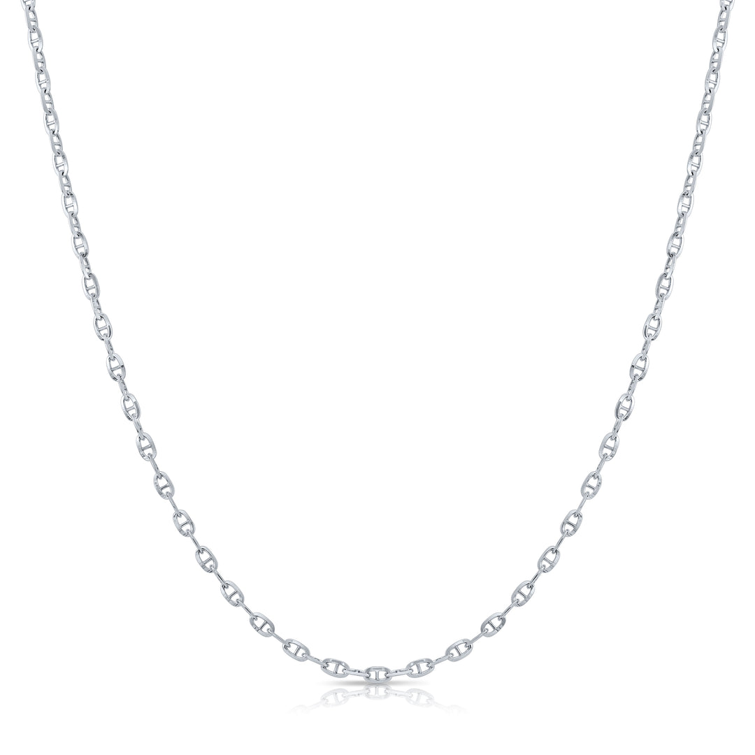 925 Brillucci Chain - Made in Italy - Rhodium Plated Sterling Silver - LIVE SILVER PRICE