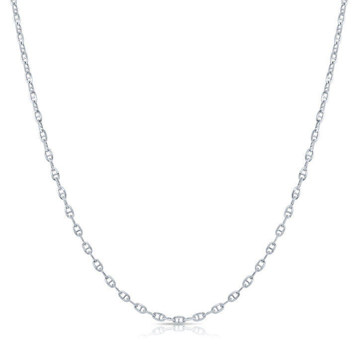 925 Brillucci Chain - Made in Italy - Rhodium Plated Sterling Silver - LIVE SILVER PRICE