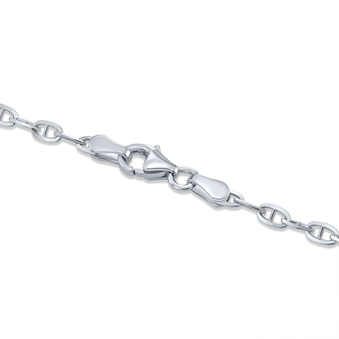 925 Brillucci Chain - Made in Italy - Rhodium Plated Sterling Silver - LIVE SILVER PRICE