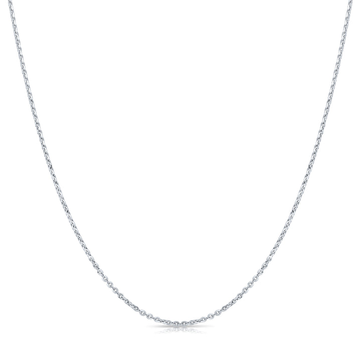925 Brilliantina Chain - Made in Italy - Rhodium Plated Sterling Silver - LIVE SILVER PRICE
