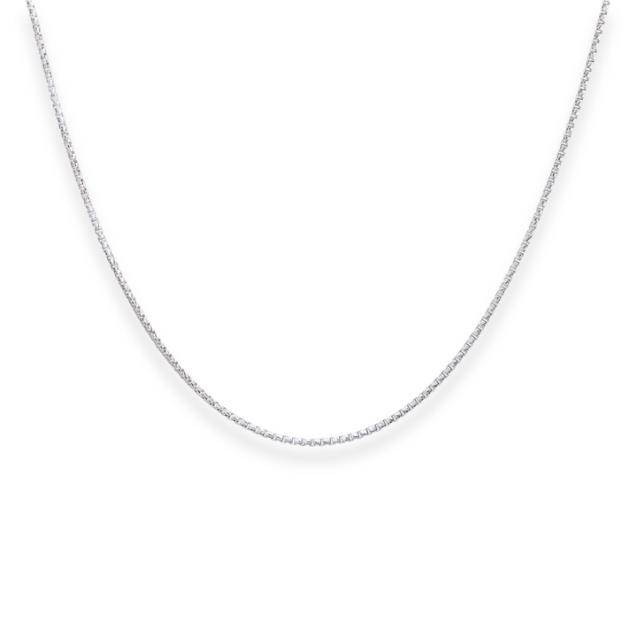 925 Sterling Silver Diamond-Cut Box Chain