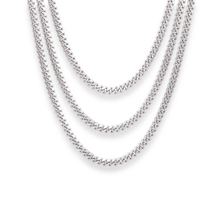 925 Sterling Silver Cuban Chain & Bracelet