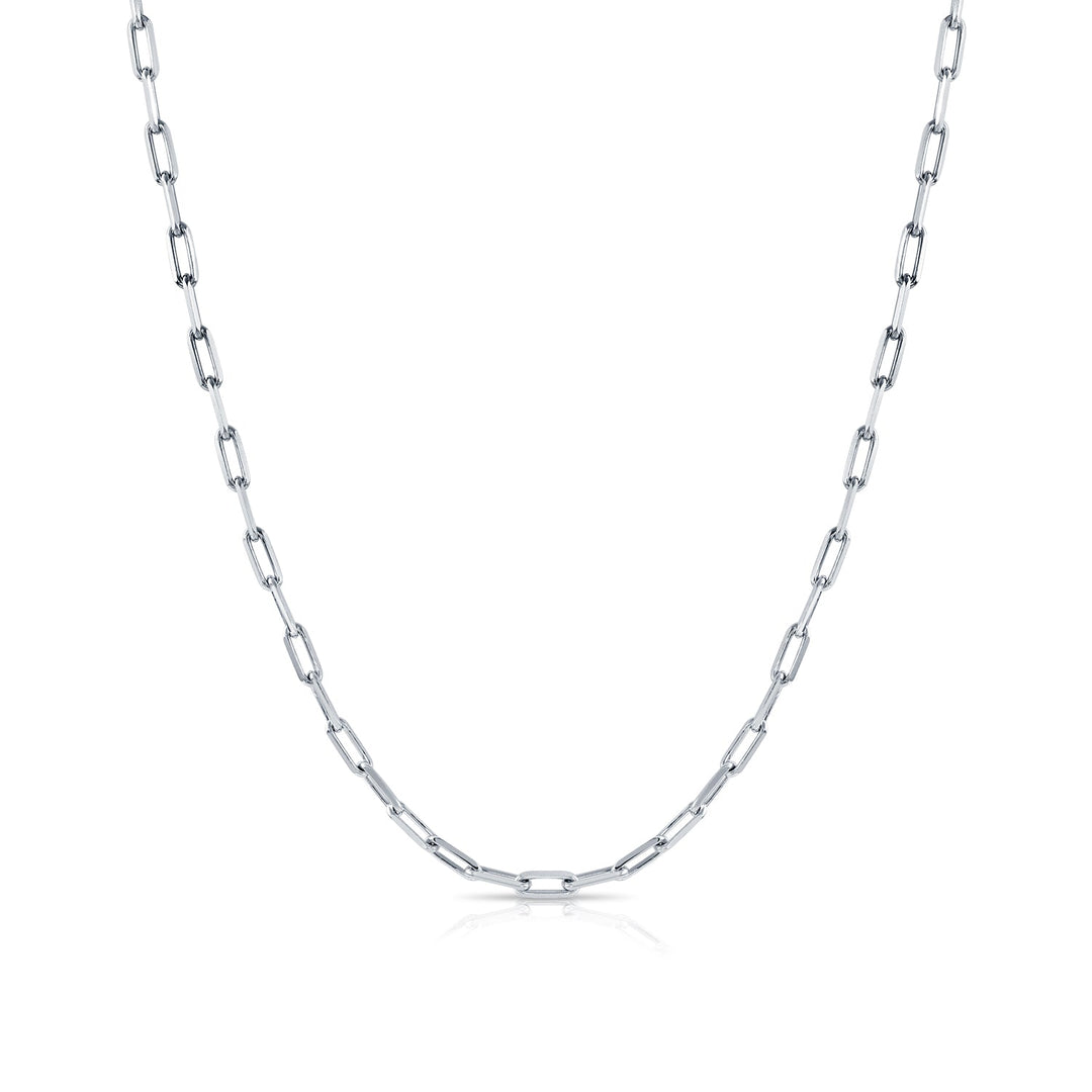 925 Sterling Silver Paperclip Chain & Bracelet