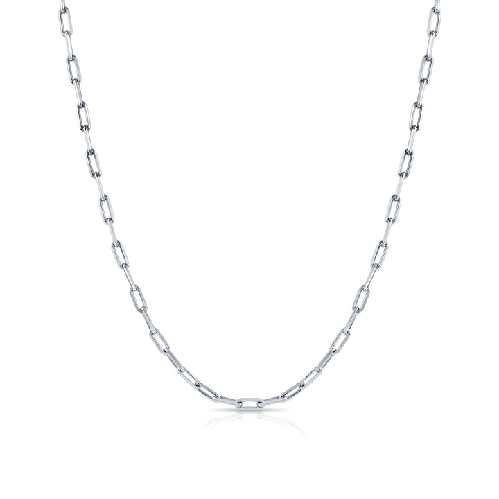 925 Sterling Silver Paperclip Chain & Bracelet