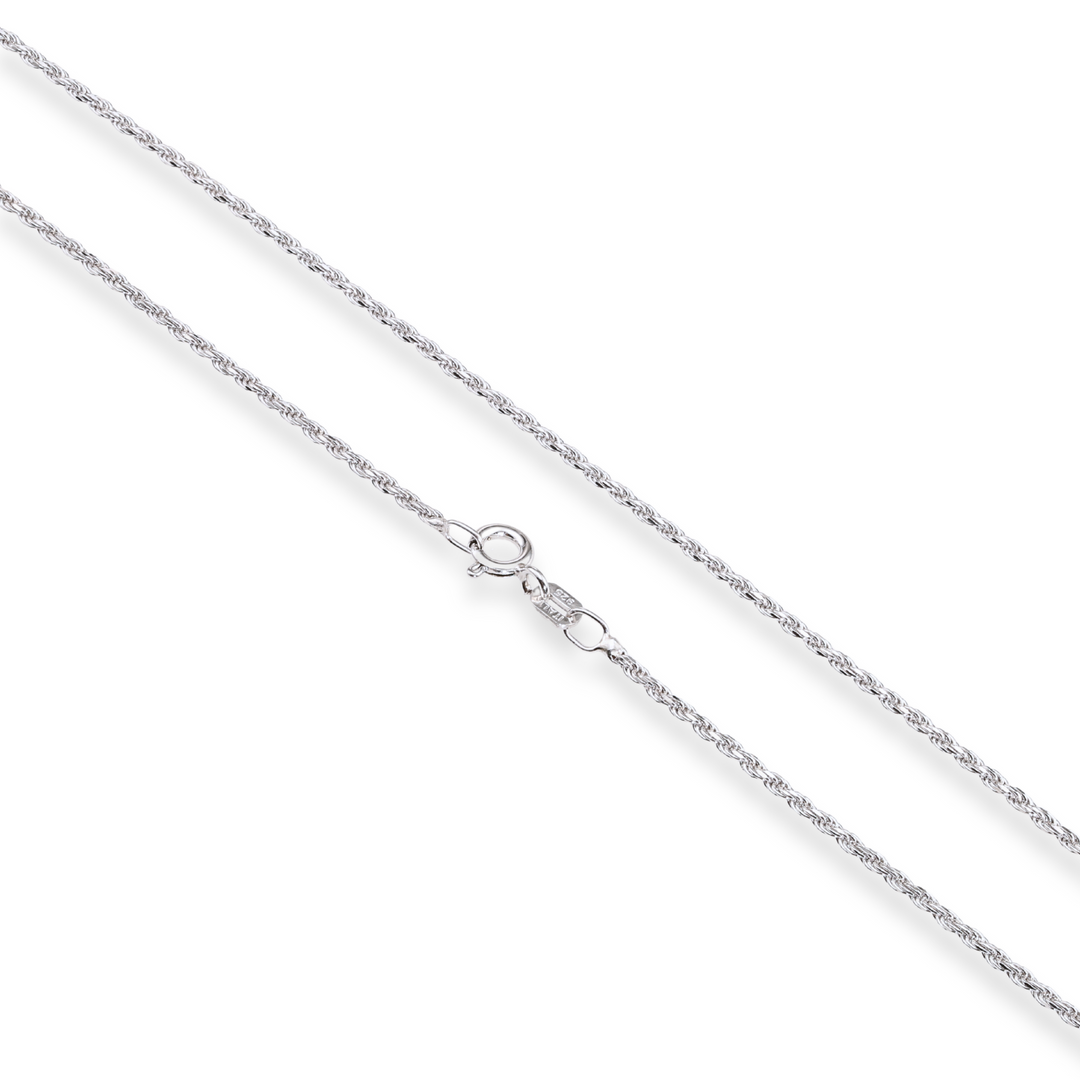 925 Sterling Silver Rope Chain and Bracelet