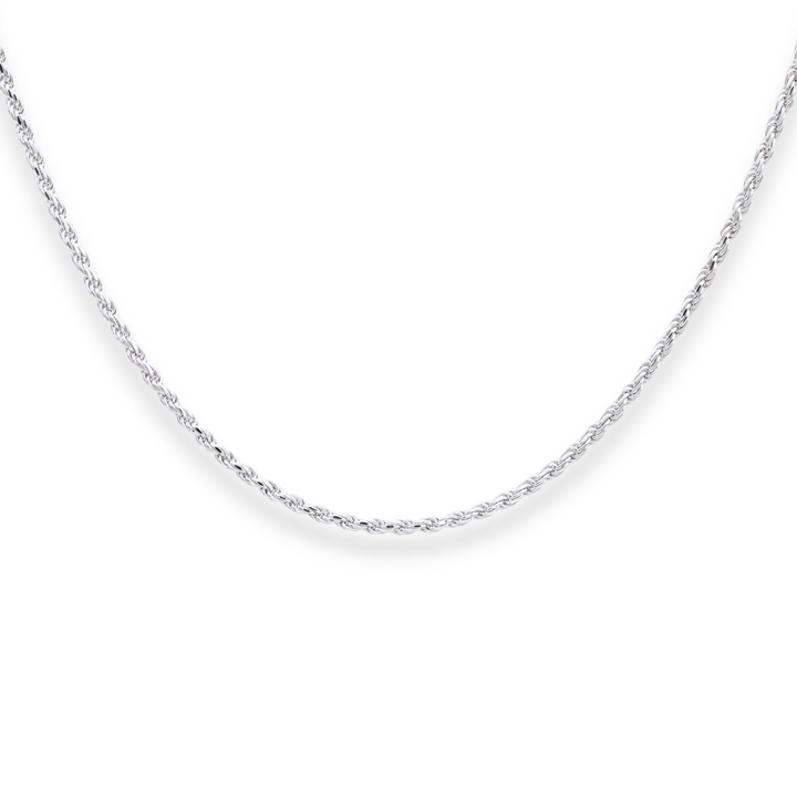 925 Sterling Silver Rope Chain and Bracelet