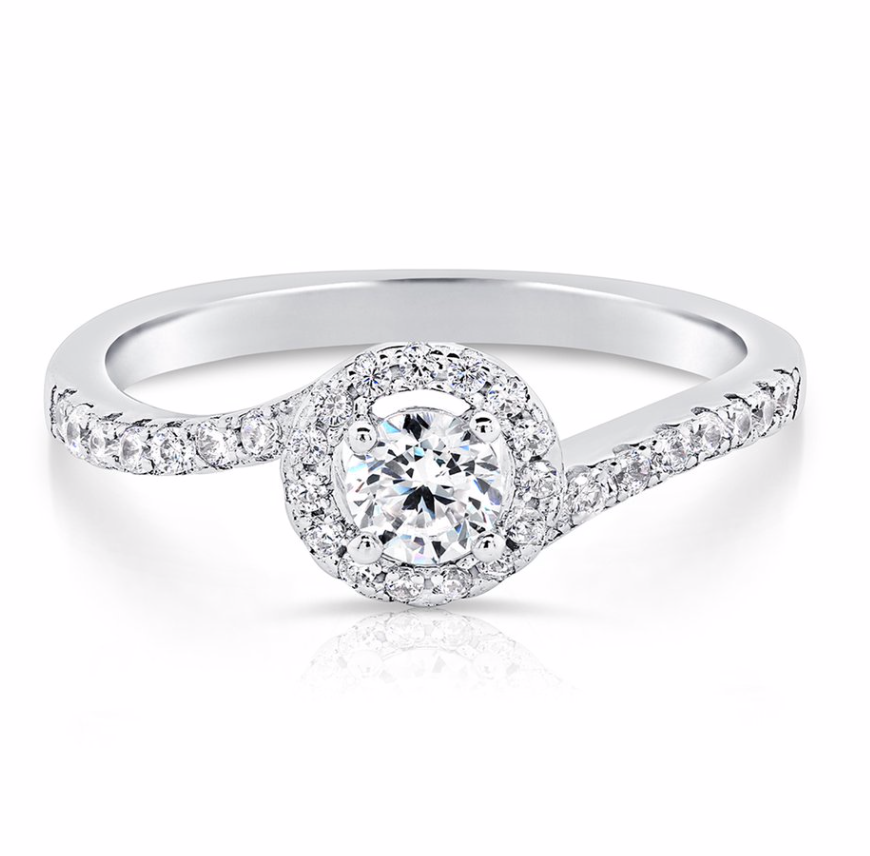 Sterling Silver Cubic Zirconia Birthstone Ring NYR14150