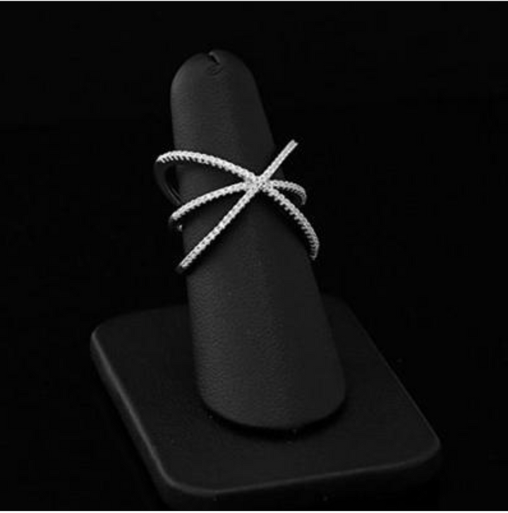 Sterling Silver Cubic Zirconia Triple-X Ring NYR1649