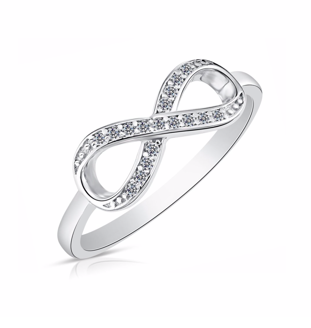 Sterling Silver Cubic Zirconia Infinity Ring NYCAR3229