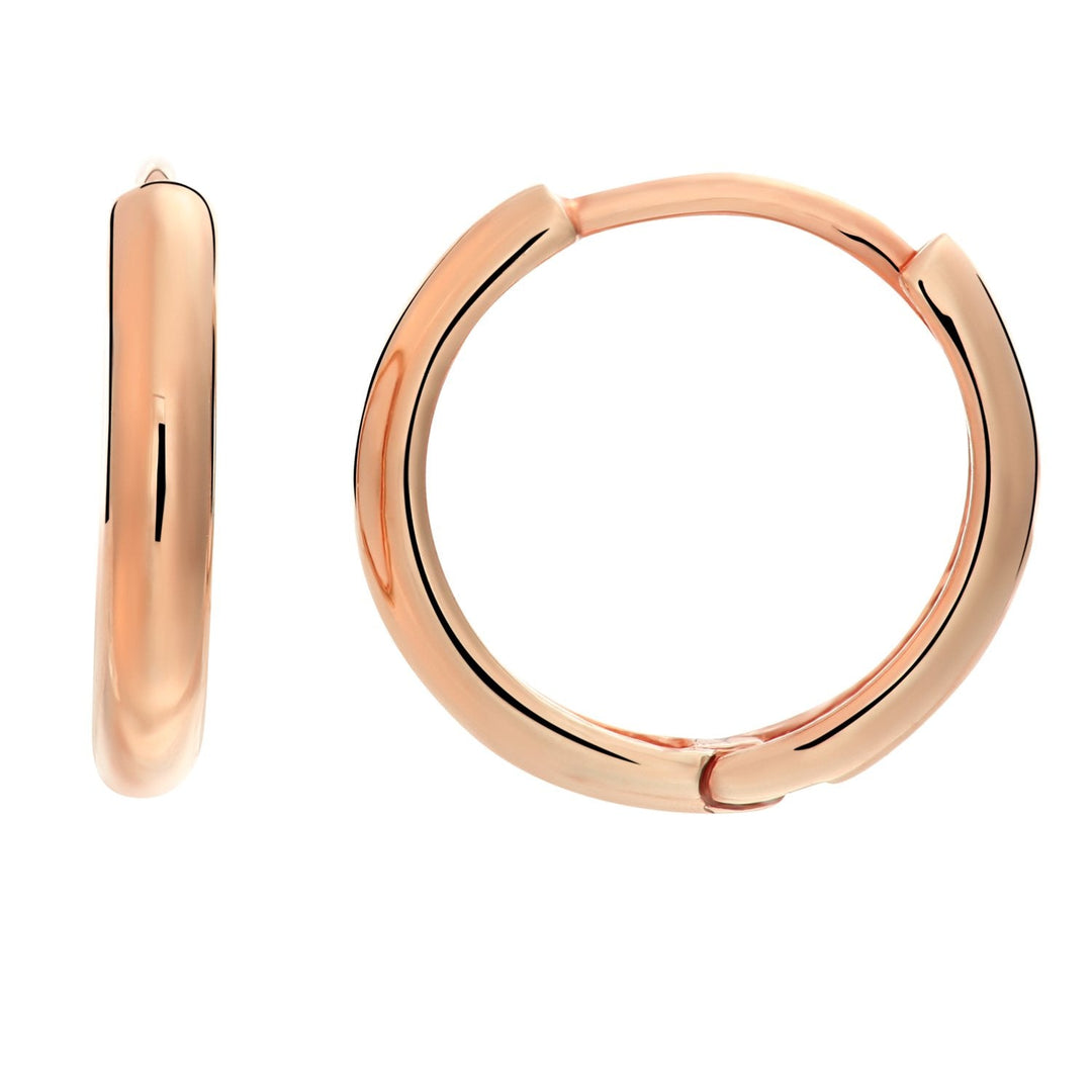 925 Sterling Silver Classic Huggie Hoops Earrings