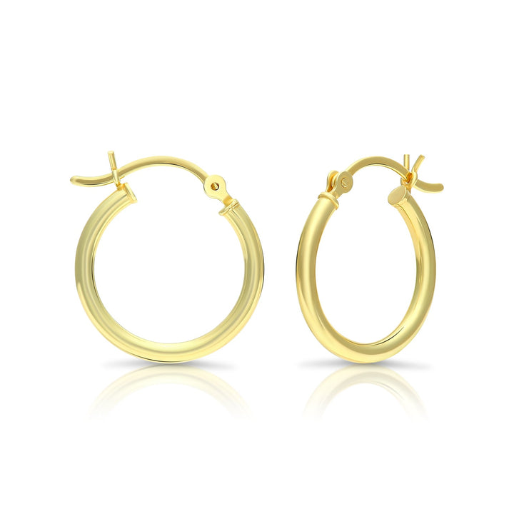Sterling Silver Plain Hoops