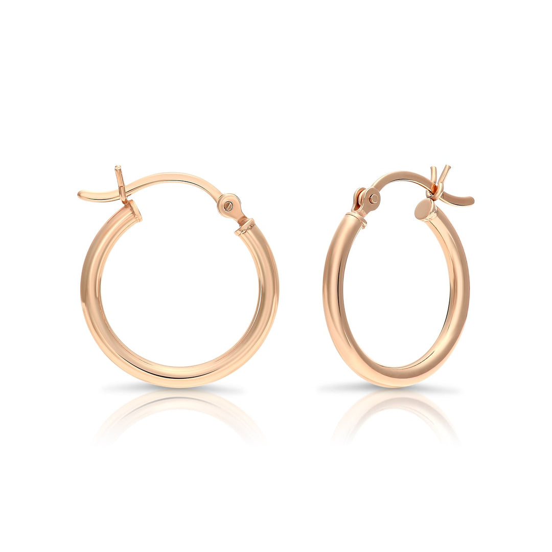 Sterling Silver Plain Hoops
