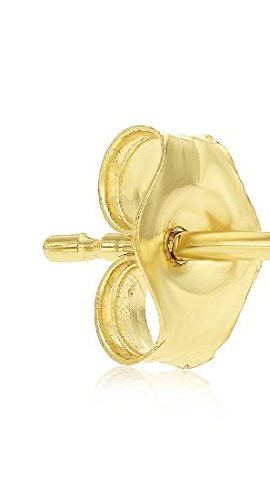 10K Yellow Gold XO Stud Earring